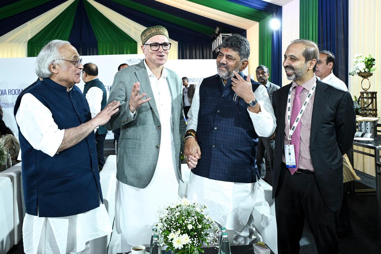 'Omar Abdullah meets Karnataka CM DK Shivakumar in Bengaluru, congratulates him on assuming office'